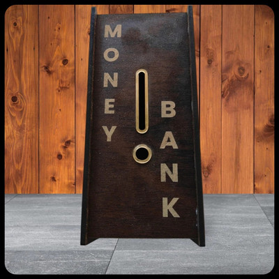 labh Money saving bank for kinds 08 Coin Bank(Brown)