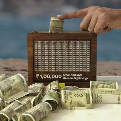 Harbor Brown wooden savings box, both decorative and functional Coin Bank(Brown)
