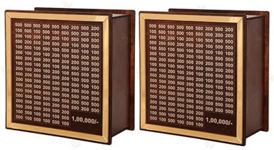 Impexlabh Wooden Money Piggy Bank, Money Saving Box-056 Coin Bank(Brown)