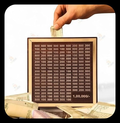 labh Money saving bank for kinds 185 Coin Bank(Brown)