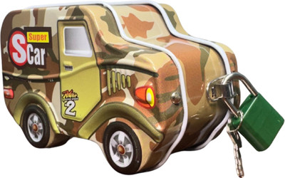 SAI SAMRUDH ENTERPRISES Camouflage Van Metal (Pack of 2) Coin Bank(Multicolor)