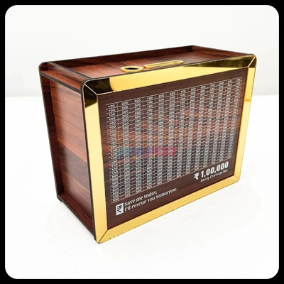 Impexlabh Money saving bank for kinds 15 Coin Bank(Brown)