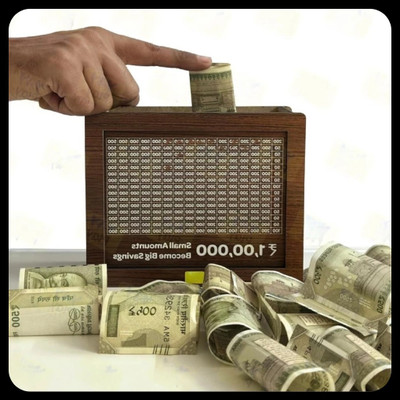 Impexlabh Money saving bank for kinds 199 Coin Bank(Brown)