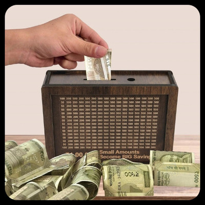 labhim A-Money saving bank for kinds 569 Coin Bank(Brown)
