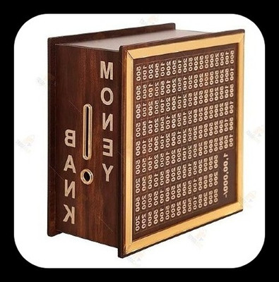 Impexlabh Money saving bank for kinds 444 Coin Bank(Brown)