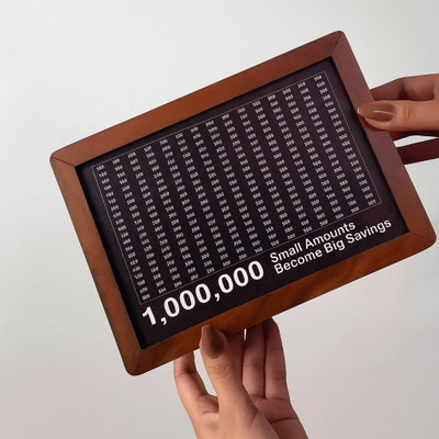 VANSHIKA ART Wooden Saving Box Coin Bank(Brown)