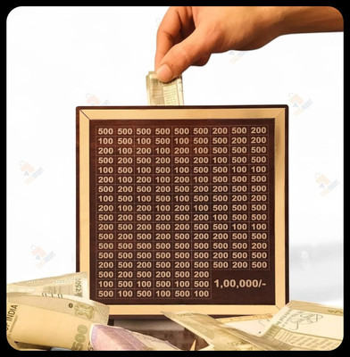 Impexlabh Money saving bank for kinds 139 Coin Bank(Brown)