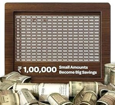 Miboo Money Management Coin Bank Box Coin Bank(Brown)