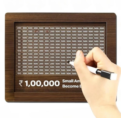 HOOTZILLA Classic Piggy Bank Style Wooden Coin Bank for Secure Savings Coin Bank(Brown)