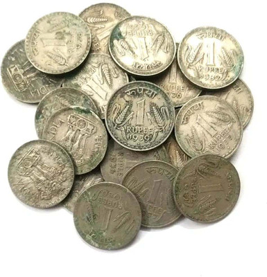 Eforest Rare 1 Rupee Big Dabbu 20 Coins Set Modern Coin Collection(20 Coins)