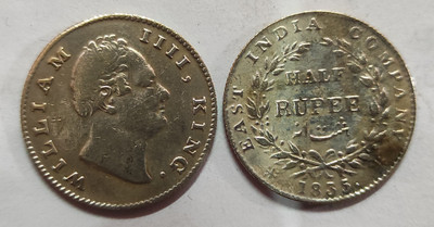 ANK ONE RUPEE WILLIAM IIII KING EAST INIDIA COMPANY 1835 Ancient Coin Collection(1 Coins)