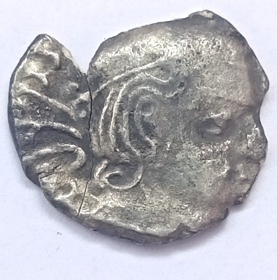 Naaz Rare Silver Drachm Of Rudrasena II (255-275 CE Western Kshatrapas Ancient Coin Collection(1 Coins)