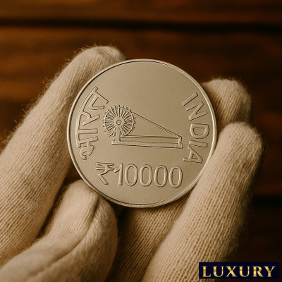 Luxury 10K 1917-1984 Indira Gandhi Silverplated Rare Fancy Modern Coin Collection(1 Coins)