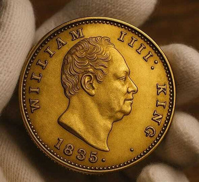 Vkcoins RARE 2 MOHOR 1835 WILLIAM 4rth, BRITISH INDIA RARE MOST DEMANDED OLD COIN Modern Coin Collection(1 Coins)