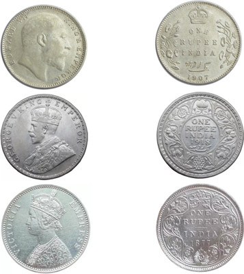 MissMister 3 coin combo of Original Rare Vintage British India pre-independence Medieval Coin Collection(3 Coins)