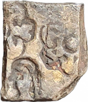 ANTIQUEWAY EXTREMELY RARE SILVER PUNCH MARK COIN SINGLE HUMAN FIGURE ANCIENT INDIA Ancient Coin Collection(1 Coins)