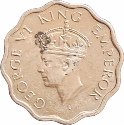 ANTIQUEWAY GEM UNC 1 Anna 1941 George VI Medieval Coin Collection(1 Coins)