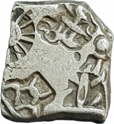 ANTIQUEWAY Extremely Rare Silver 1 Karshapana High Grade Various Symbols Mauryan Empire Ancient Coin Collection(1 Coins)