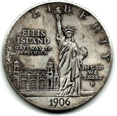 Hariom 1906 - ELIS ILAND GATWAY US RARE COPPER-NICKLE COIN - WT. 20.48 GRAM Ancient Coin Collection(1 Coins)