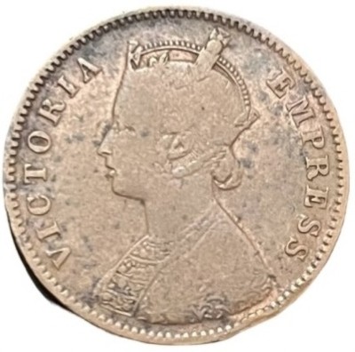 ANTIQUEWAY 1895 BIKANIR STATE QUARTER ANNA VICTORIA EMPRESS SCARCE COIN Medieval Coin Collection(1 Coins)