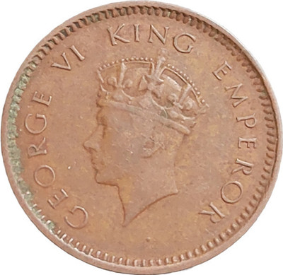ANTIQUEWAY Very Rare 1/2 Pice 1940 George VI Medieval Coin Collection(1 Coins)