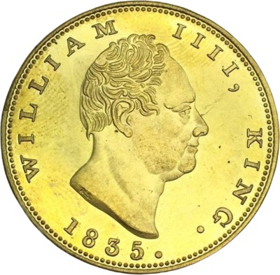 COINS WORLD 1835 TWO MOHUR KING WILLIAM IV GOLD PLATED RARE COIN HIGH GRADE Modern Coin Collection(1 Coins)