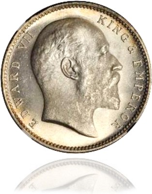 DzineTrendz British India 1907 Rare Collectible Silver coin pre-independence Medieval Coin Collection(1 Coins)