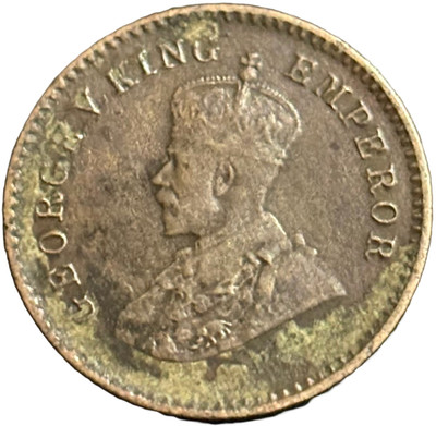 ANTIQUEWAY Extremely Rare 1/12 Anna 1912 Key Date George V British India Medieval Coin Collection(1 Coins)