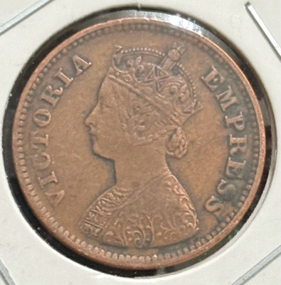 ANTIQUEWAY 1/2 Pice 1900 with Die Rotation Error Victoria Empress Very Rare British India Medieval Coin Collection(1 Coins)