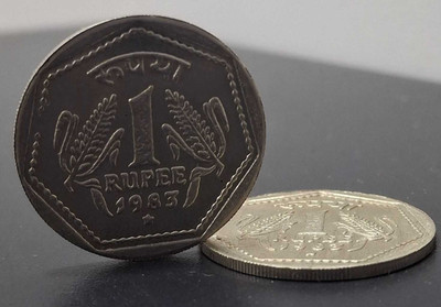 Vkcoins 1 RUPEES 1983 BOMBAY MINT Modern Coin Collection(1 Coins)