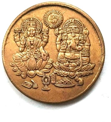 oldcoin Lord Laxmi Ganesh Token Coin 1818 Medieval Coin Collection(1 Coins)