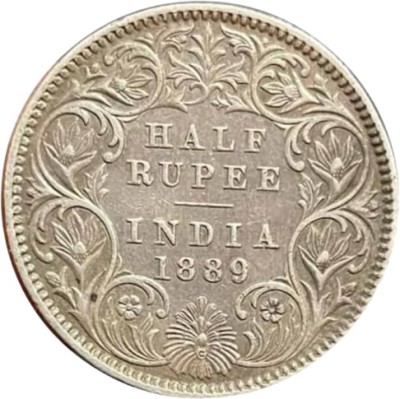 rbf Half Anna 1889 (Victoria Queen) Rare Silver Coin Medieval Coin Collection(1 Coins)