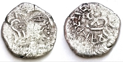 Naaz Rare Ancient Gupta Empire Silver Coin, Kumaragupta Ancient Coin Collection(1 Coins)