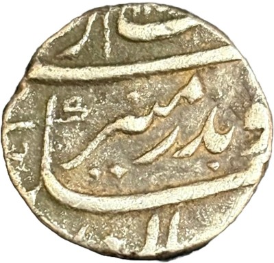 ANTIQUEWAY EXTREMELY RARE AURANGZEB SILVER HALF RUPEE SURAT MINT MUGHAL INDIA Medieval Coin Collection(1 Coins)