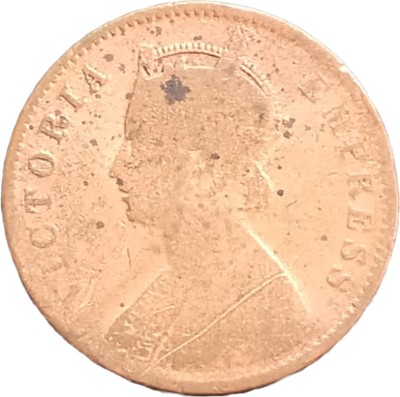 ANTIQUEWAY Very Rare 1892 Quarter Anna Victoria Empress British India Medieval Coin Collection(1 Coins)