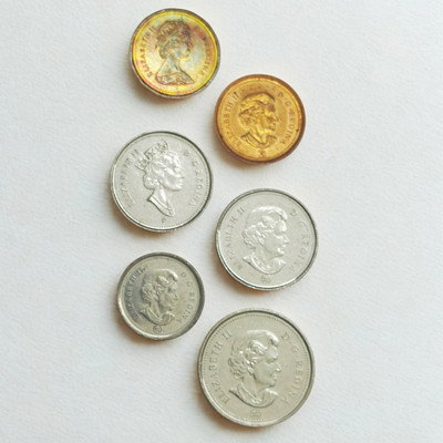 SHUBHCOINS 6 Different Foreign Coins of CANADA Education Set Best for Kids School Projects Medieval Coin Collection(6 Coins)