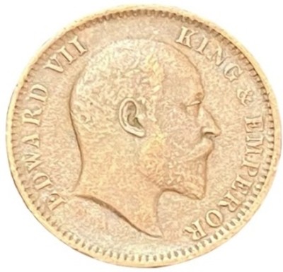 ANTIQUEWAY VERY RARE 1906 COPPER QUARTER ANNA KEY DATE EDWARD VII BRITISH INDIA COIN Modern Coin Collection(1 Coins)