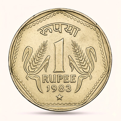 newway One Rupee 1983 Star Mark, old Rare to Find Ancient Coin Collection(1 Coins)