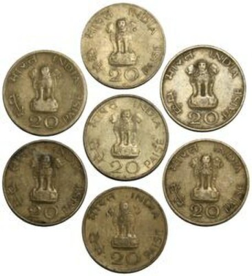 Numiscart Buy Old Coins App Set of 7 - 20 Paise (1869-1948) India Old and Rare Collectible Coins Medieval Coin Collection(7 Coins)