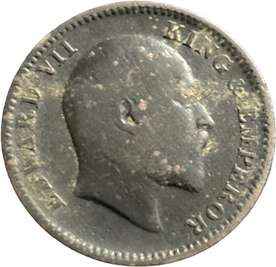 NUMISG 1910 Quarter Anna Edward VII X Rare British India Medieval Coin Collection(1 Coins)