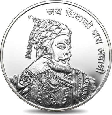 newway 1630-1680 Chhatrapati Shiva Ji / Jai Bhavani old HEAVY WEIGHT BIG Silver Plated Ancient Coin Collection(1 Coins)