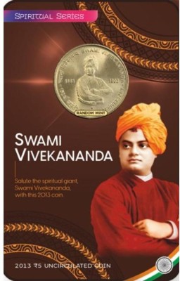 GODHOOD 5 Rupee Copper Collective Memorial Token Coin (Swami Vivekananda) Ancient Coin Collection(1 Coins)