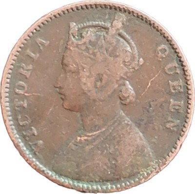 ANTIQUEWAY SCARCE 1862 QUARTER ANNA VICTORIA QUEEN BRITISH INDIA COIN Medieval Coin Collection(1 Coins)