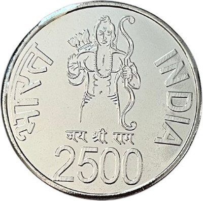 Eforest Rare 2500 Rupee Ram Mandir Ayodha UNC Coin Modern Coin Collection(1 Coins)