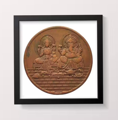 oldcoinwala Rare UKL One Anna Lord Ganesh and Laxmi EIC Token 1818 50g Frame Wall Decor Modern Coin Collection(1 Coins)