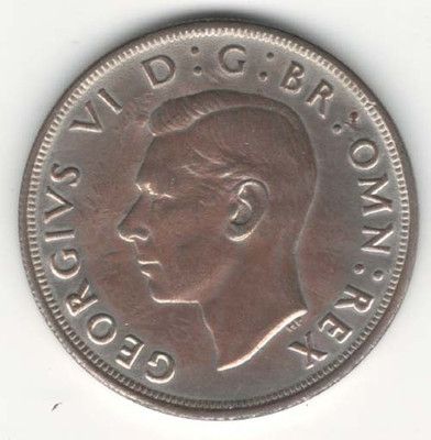 Hariom 1937 - CROWN GEORGEIVS COPPER COIN - WT 12 GRAM Ancient Coin Collection(1 Coins)