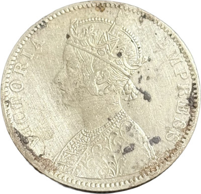 ANTIQUEWAY 1893 Silver One Rupee Victoria Empress X Rare British India Medieval Coin Collection(1 Coins)