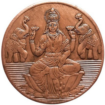 COINS WORLD GODESS LAKSHMI JI 50 GRAMS BIG SIZE POOJA TOKEN Modern Coin Collection(1 Coins)