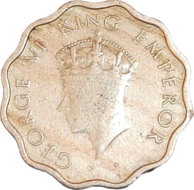 ANTIQUEWAY X Rare Mule 1 Anna 1940 First Head High Grade George VI British India Medieval Coin Collection(1 Coins)