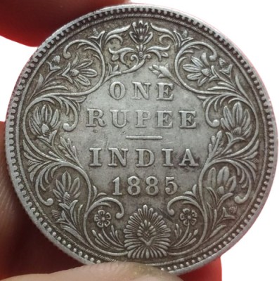 rbf One Rupee Coin 1885 of Queen Victoria - British India Coin - Silver Coin Medieval Coin Collection(1 Coins)
